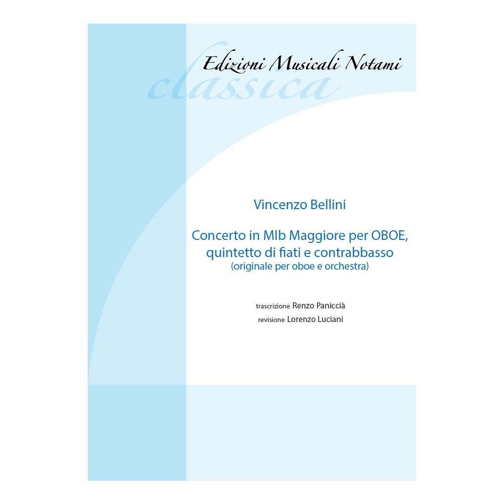 Vincenzo Bellini Concerto per Oboe Arr. Renzo Paniccià