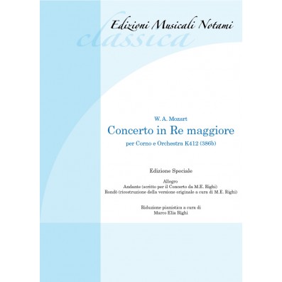 W.A. Mozart - Concerto in Re Maggiore per corno e orchestra K412 (riduzione per corno e pianoforte)