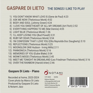 Gaspare Di Lieto - The Songs I Like To Play